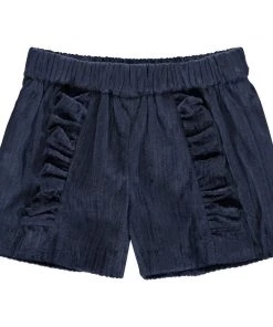 Vignette Navy Corduroy Ruffle Shorts 5 Vignette Navy Corduroy Ruffle Shorts