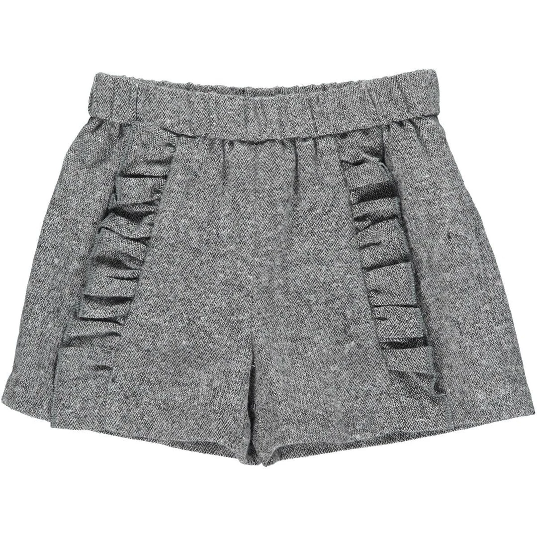 Vignette Herringbone Ruffle Shorts 5 Vignette Herringbone Ruffle Shorts