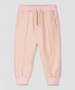 Ettie + H GIRLS Reverse Seam Jogger Pants In Pink