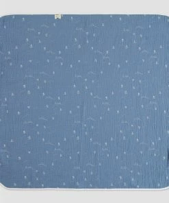 The Rustic Rack Boutique Sales 27 Ettie + H BOYS Blue Skiing Muslin Blanket