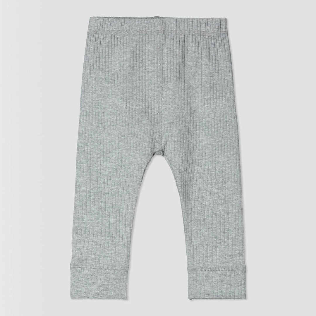 Ettie + H Ribbed Leggings In Grey 1 Ettie + H Ribbed Leggings In Grey