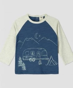 Ettie + H Blue Camping Printed Shirt BOYS