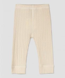 Ettie + H GIRLS Cable Knit Leggings In Ivory