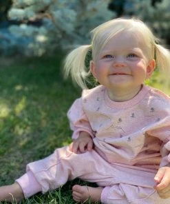 Ettie + H GIRLS Reverse Seam Jogger Pants In Pink