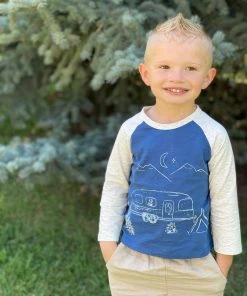 Ettie + H Blue Camping Printed Shirt BOYS