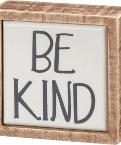 Primitives By Kathy Be Kind Mini Box Sign GIFTS