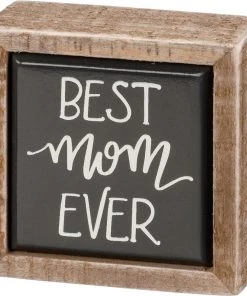 Primitives By Kathy Best Mom Ever Mini Box Sign GIFTS