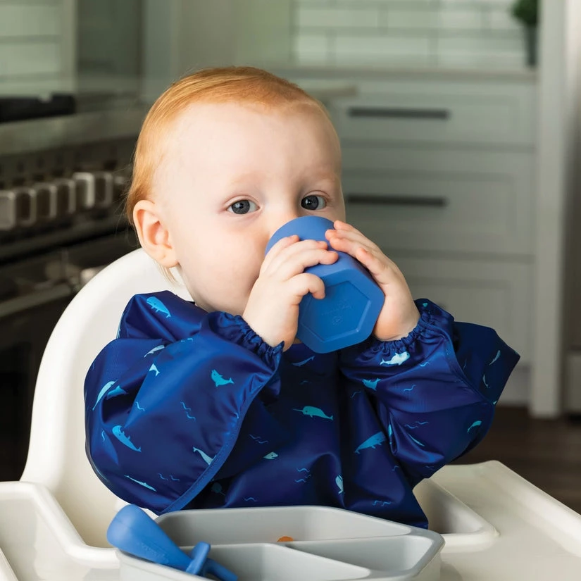 Tiny Twinkle GIFTS Silicone Training Cups - Mint + Indigo 2 Tiny Twinkle GIFTS Silicone Training Cups - Mint + Indigo