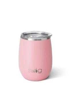 Swig Matte Blush Stemless Wine Cup