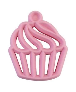 Itzy Ritzy Cupcake Silicone Baby Teether GIRLS