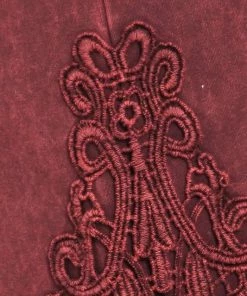 Fashiongo: Chatoyant BOTTOMS Washed Slim Bootcut Pants In Wine