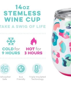 GIFTS Swig Party Animal Stemless Wine Cup