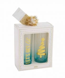 Mudpie Let's Get Lit Shot Glass Set