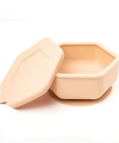 Tiny Twinkle GIFTS Silicone Suction Bowl + Lid Set - Sand