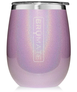 BruMate Uncork'd XL Wine Tumbler - Glitter Violet