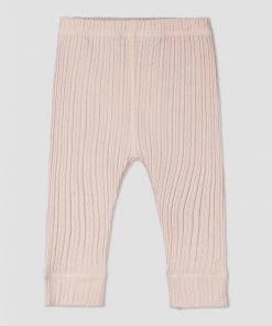 Ettie + H GIRLS Cable Knit Leggings In Pink