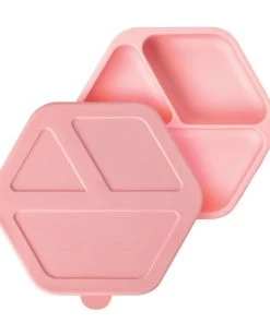 Tiny Twinkle GIFTS Silicone Suction Plate + Lid Set - Rose
