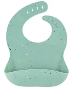Ava + Oliver GIFTS Silicone Confetti Bib | Sage