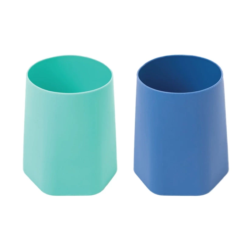 Tiny Twinkle GIFTS Silicone Training Cups - Mint + Indigo 1 Tiny Twinkle GIFTS Silicone Training Cups - Mint + Indigo
