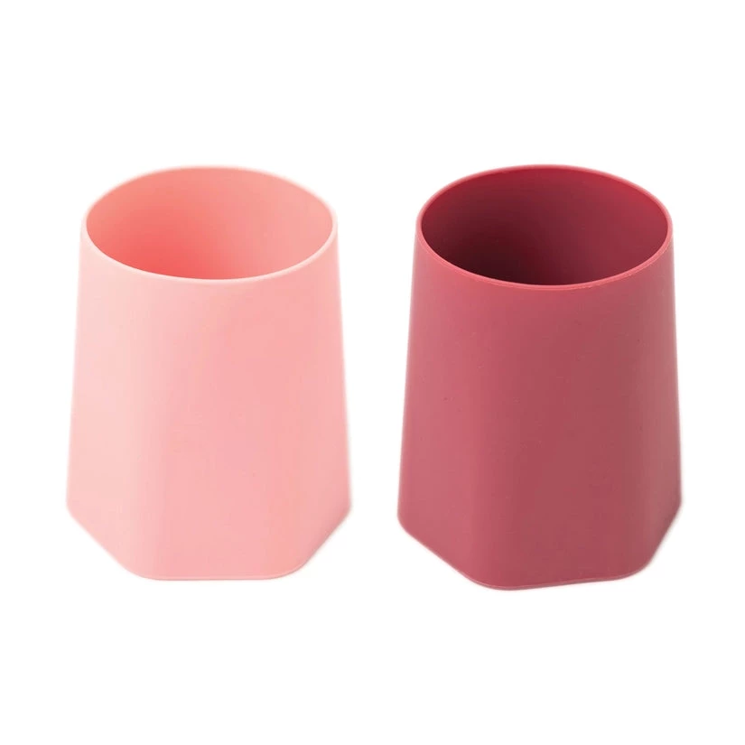 Tiny Twinkle GIFTS Silicone Training Cups - Rose + Burgundy 1 Tiny Twinkle GIFTS Silicone Training Cups - Rose + Burgundy