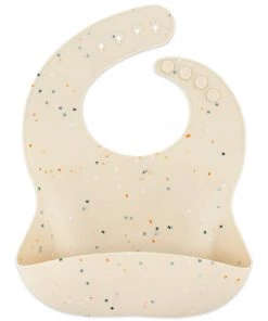 Ava + Oliver Silicone Confetti Bib | Coconut