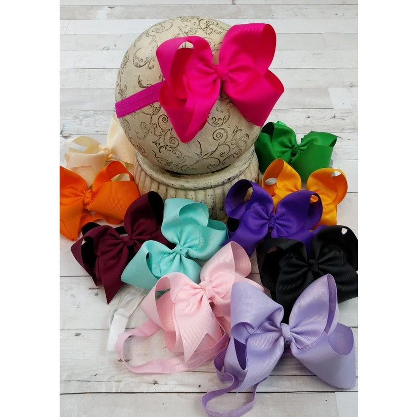 The Hair Bow Company Oversized Satin Bow Headband-Assorted Colors ACCESSORIES 3 The Hair Bow Company Oversized Satin Bow Headband-Assorted Colors ACCESSORIES