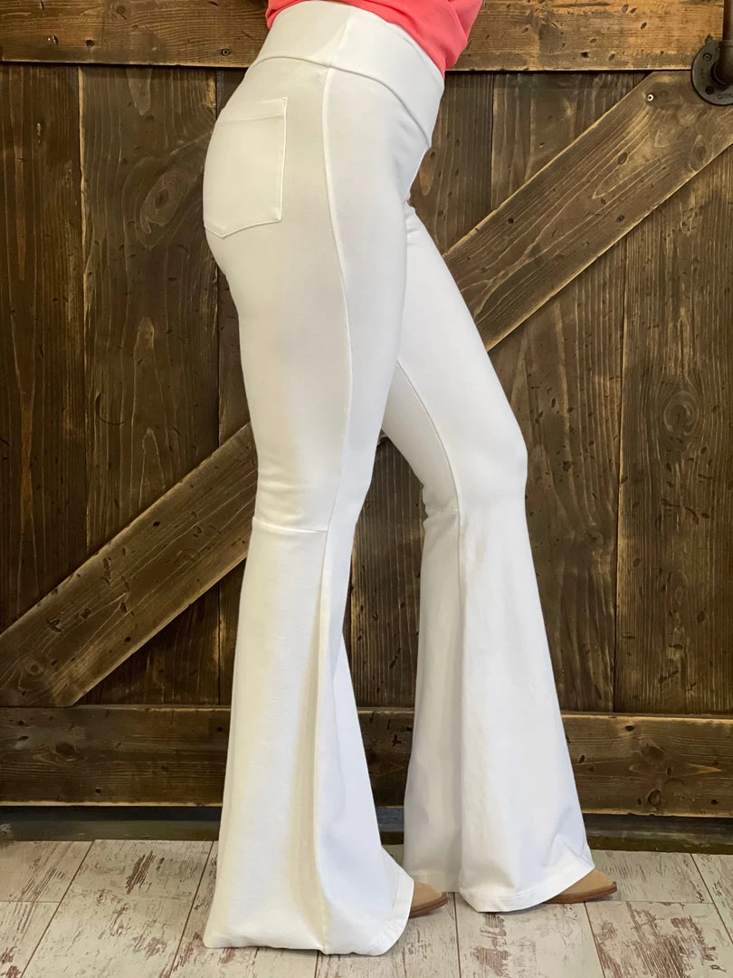 Fashiongo: Chatoyant Washed Bell Bottom Flare Pants With Pockets In White 1 Fashiongo: Chatoyant Washed Bell Bottom Flare Pants With Pockets In White