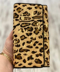 Myra Bag Full Hairon Oversized Wallet In Leopard ACCESSORIES