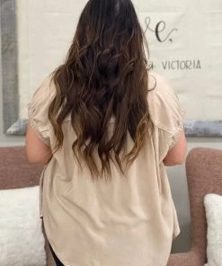 Oddi Washed Slouchy Henley Top TOPS 5 Oddi Washed Slouchy Henley Top TOPS