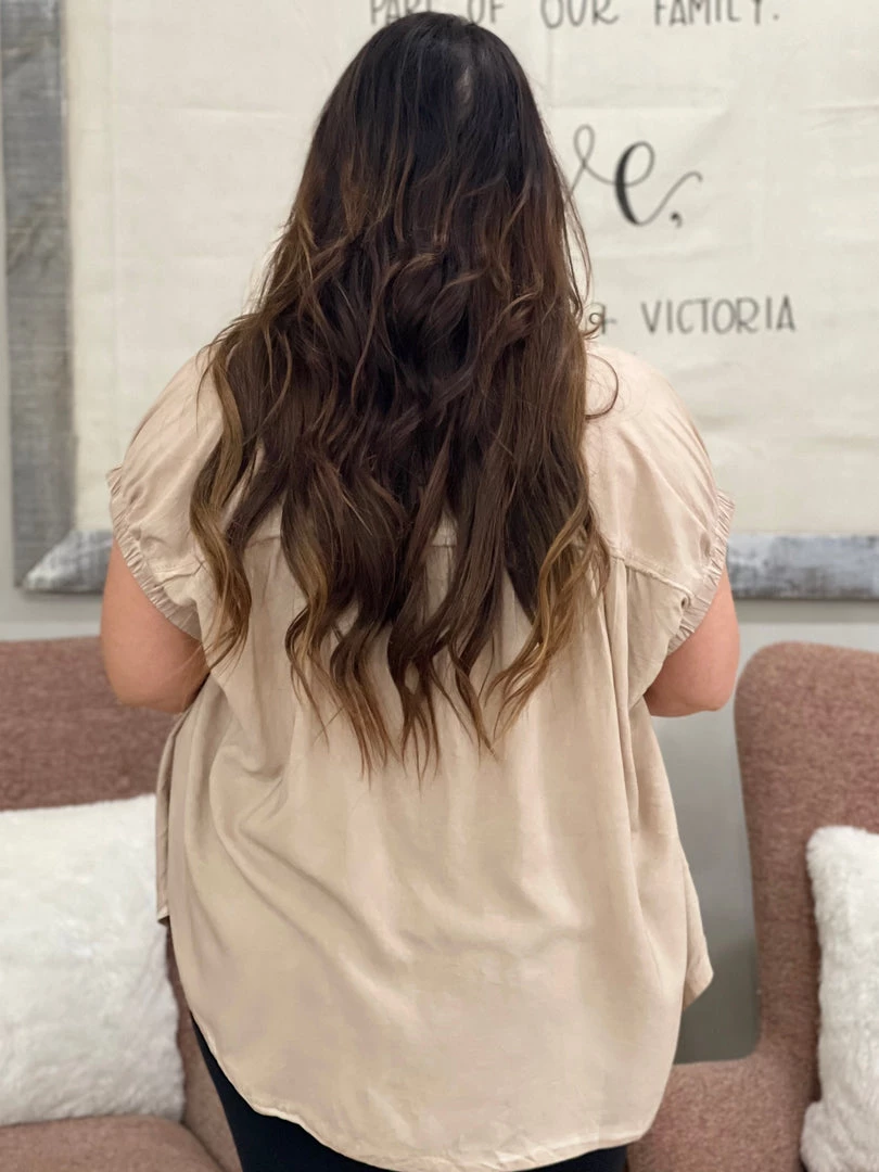 Oddi Washed Slouchy Henley Top TOPS 3 Oddi Washed Slouchy Henley Top TOPS