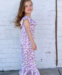 Honeydew GIRLS Floral Ruffle Flare Jumpsuit
