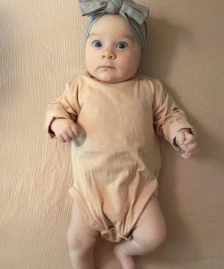 Ettie + H GIRLS Solid Onesie/ Shirt In Salmon