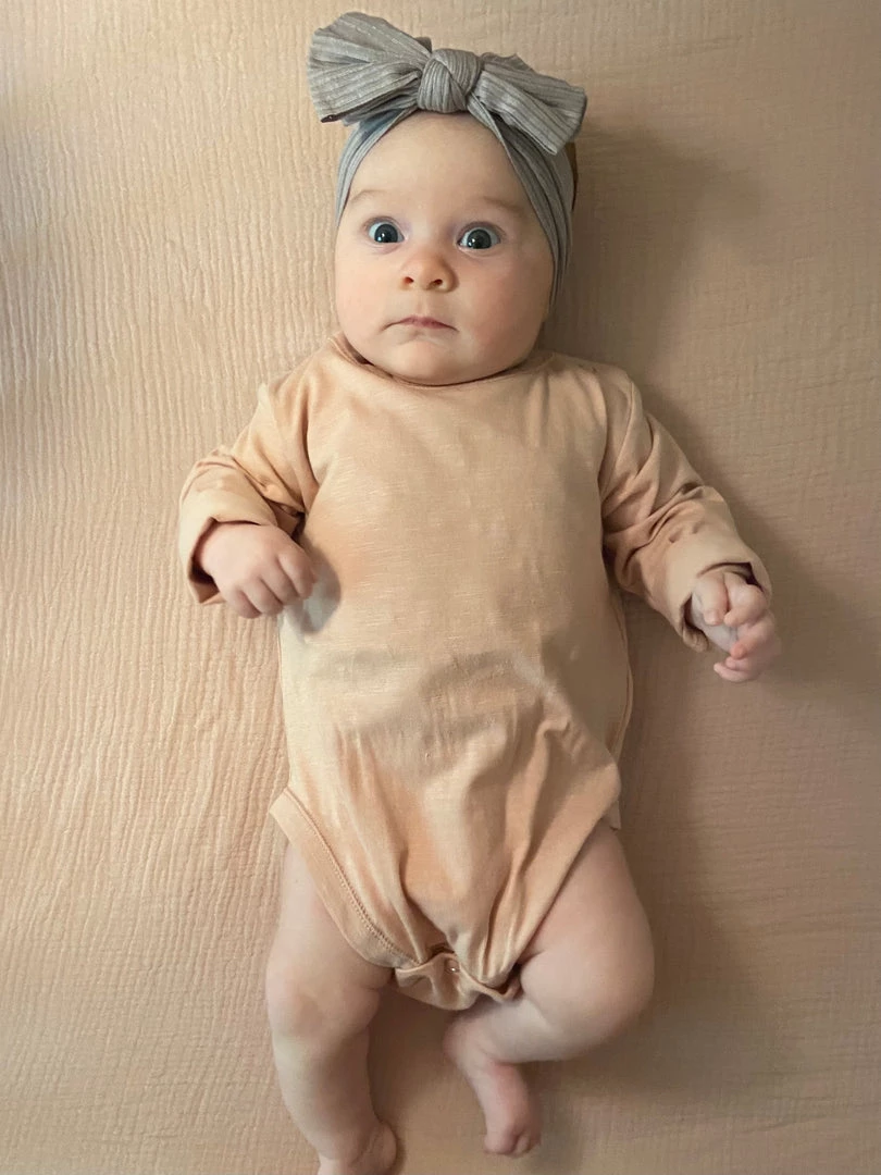 Ettie + H GIRLS Solid Onesie/ Shirt In Salmon 1 Ettie + H GIRLS Solid Onesie/ Shirt In Salmon