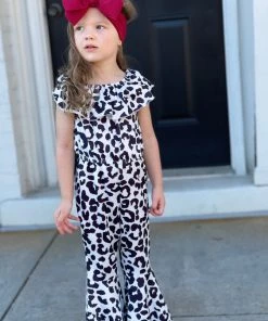 Honeydew GIRLS Leopard Print Flare Leg Jumpsuit