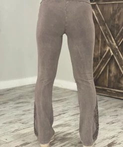 Fashiongo: Chatoyant Washed Slim Bootcut Pants In Desert Taupe 6 Fashiongo: Chatoyant Washed Slim Bootcut Pants In Desert Taupe