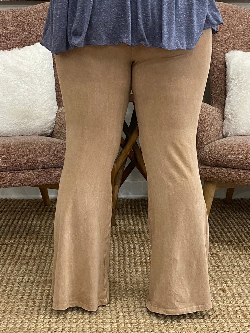 Fashiongo: Chatoyant BOTTOMS Washed Bell Bottom Flare Pants In Camel 3 Fashiongo: Chatoyant BOTTOMS Washed Bell Bottom Flare Pants In Camel