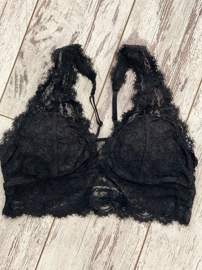Easel Adjustable Strap Lace Bralette In Black 1 Easel Adjustable Strap Lace Bralette In Black
