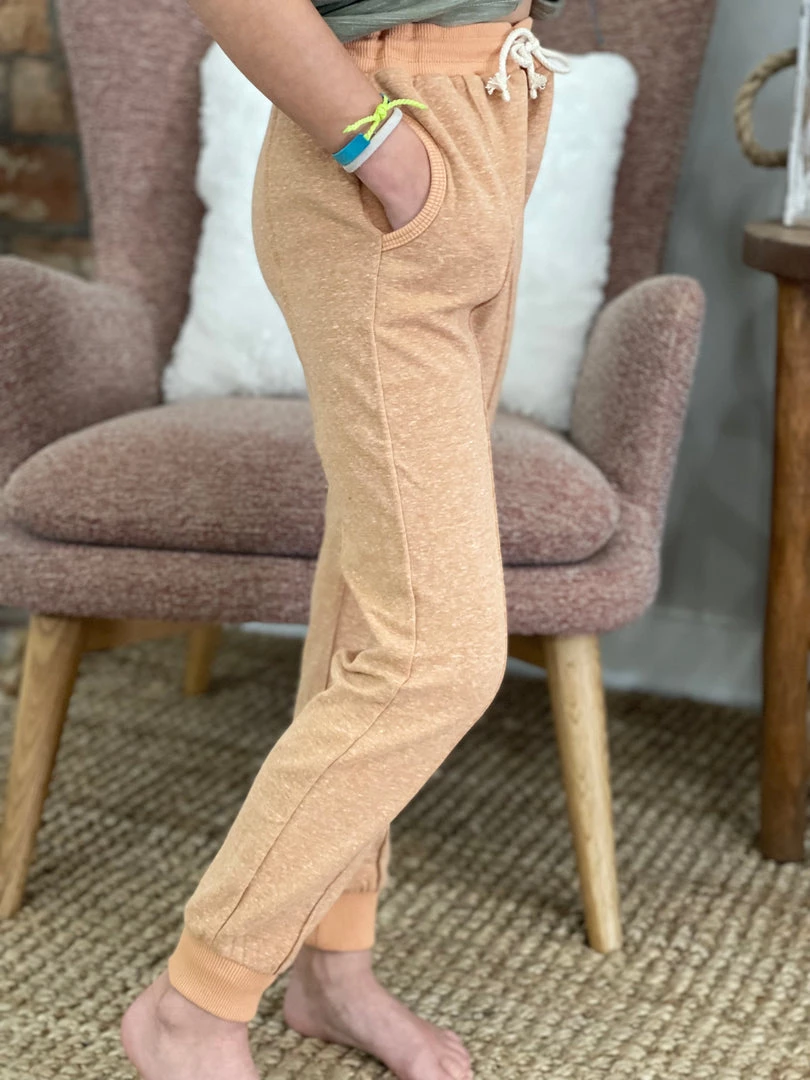 Ettie + H Reverse Seam Jogger Pants In Pumpkin 2 Ettie + H Reverse Seam Jogger Pants In Pumpkin