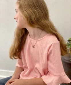 Hayden Of Los Angeles Ribbed Flare Sleeve Top