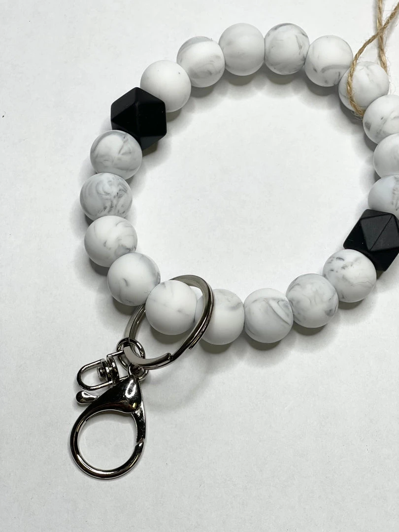 Three Hearts Key Bangle Teether Bracelet GIFTS 5 Three Hearts Key Bangle Teether Bracelet GIFTS