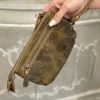 Myra Bag Leather Double Zipper Wristlet