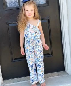 Honeydew Floral Ruffle Off Shoulder Jumpsuit