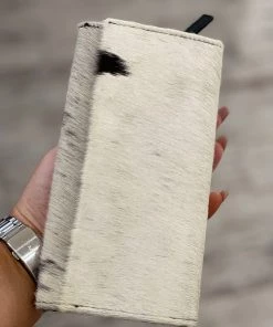 Myra Bag Full Hairon Wallet In Black ACCESSORIES