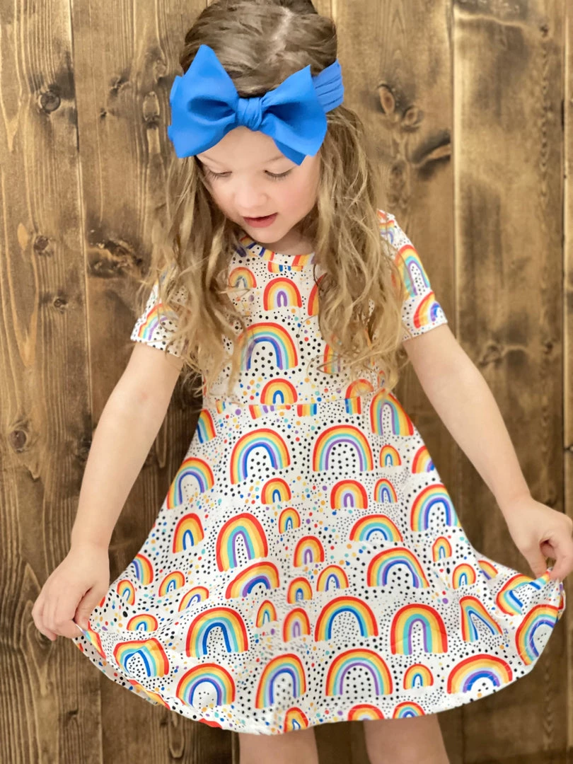 Honeydew Rainbow Swing Dress 1 Honeydew Rainbow Swing Dress