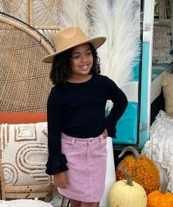 Hayden Of Los Angeles Pink Corduroy Skirt GIRLS