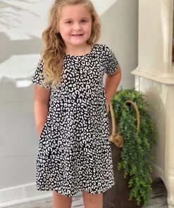 Hayden Of Los Angeles Leopard Print Swing Dress GIRLS