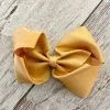 The Hair Bow Company ACCESSORIES Grosgrain Bow In Gold