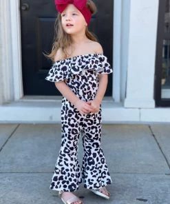 Honeydew GIRLS Leopard Print Flare Leg Jumpsuit