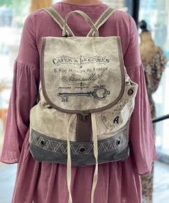 Myra Bag Printed Canvas Backpack