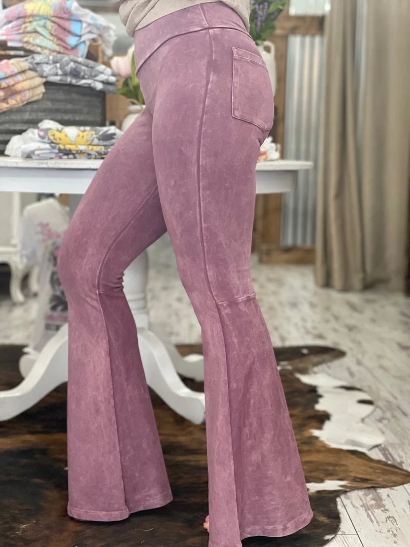 Fashiongo: Chatoyant Washed Bell Bottom Flare Pants With Pockets In Rose 1 Fashiongo: Chatoyant Washed Bell Bottom Flare Pants With Pockets In Rose